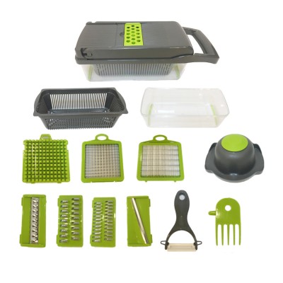 Chopper Vegetable Cutter Multipurpose Kitchen Diced Potato Shredder Grater Slicer Vegetable Grater With Storage Boxes